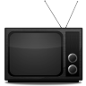 Grey Vintage TV Icon 96x96 png